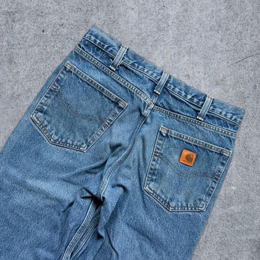 Vintage Carhartt 90s B460 Relaxed Fit Jeans Blue